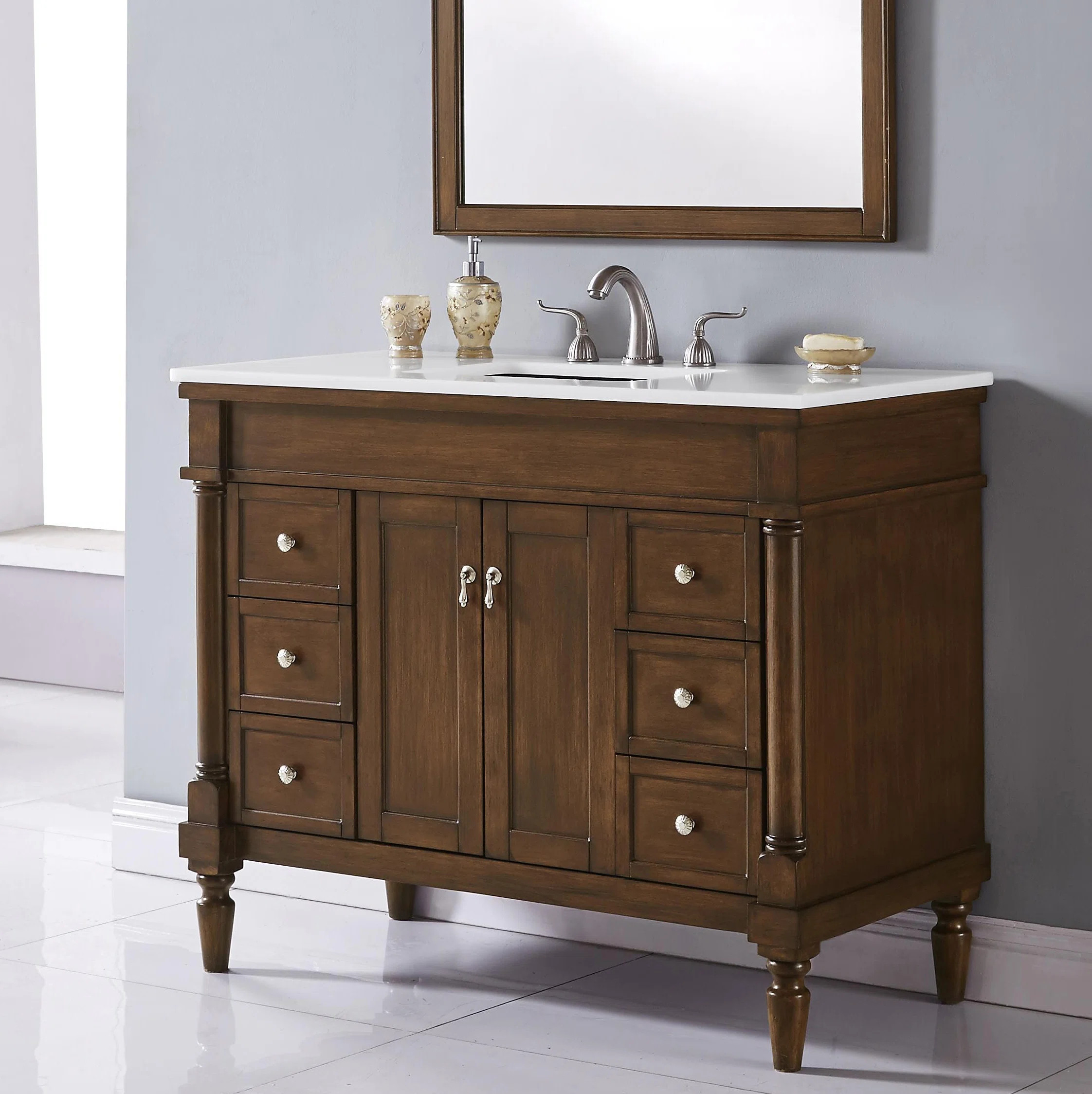 Lexington 42'' Single Bathroom Vanity with Top | Wayfair North America