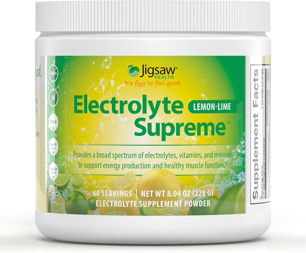 Jigsaw Health Electrolyte Supreme | Broad Spectrum of Electrolytes + Trace Minerals | Lemon-Lime ... | Amazon (US)
