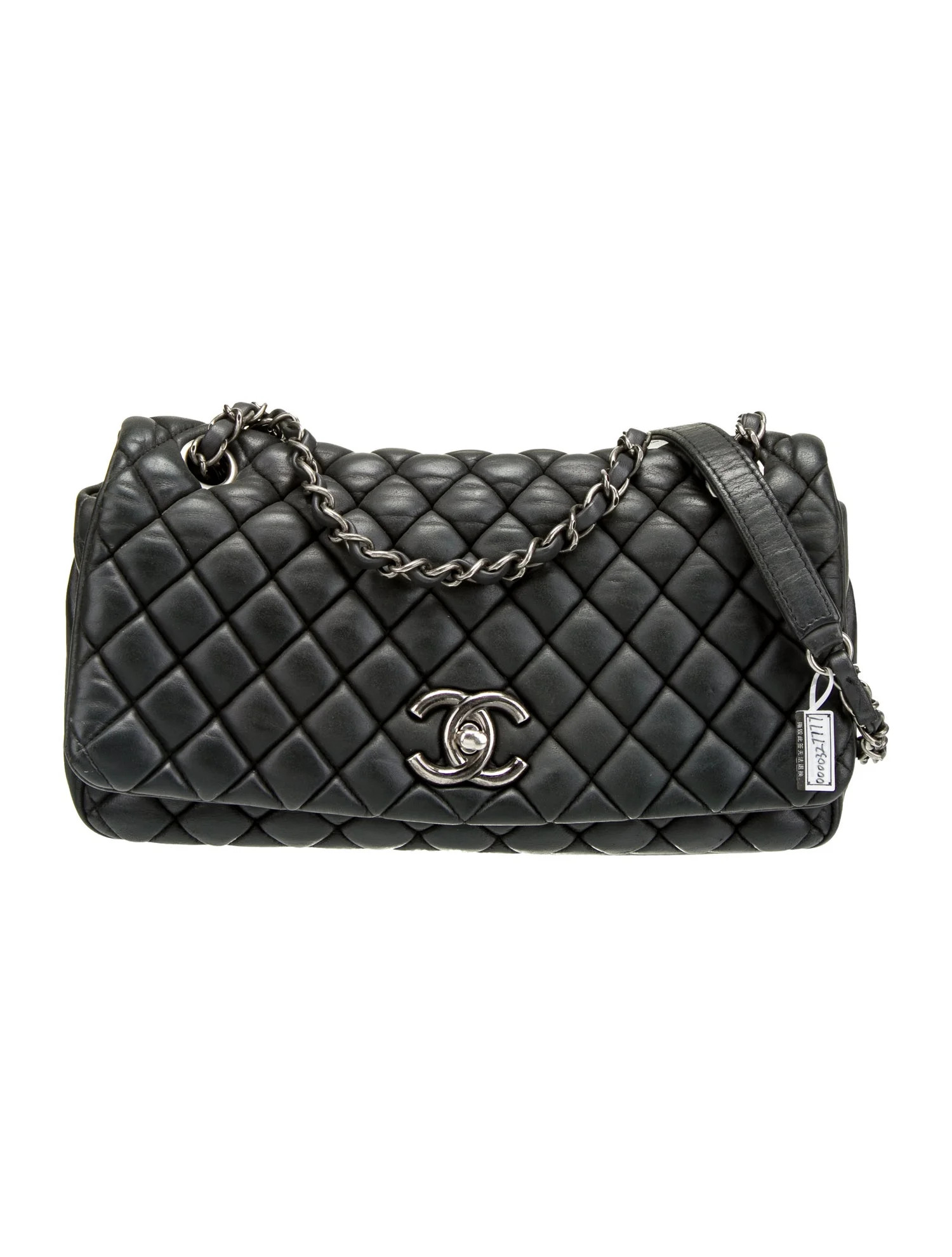 New Bubble Quilt Flap Shoulder Bag | The RealReal