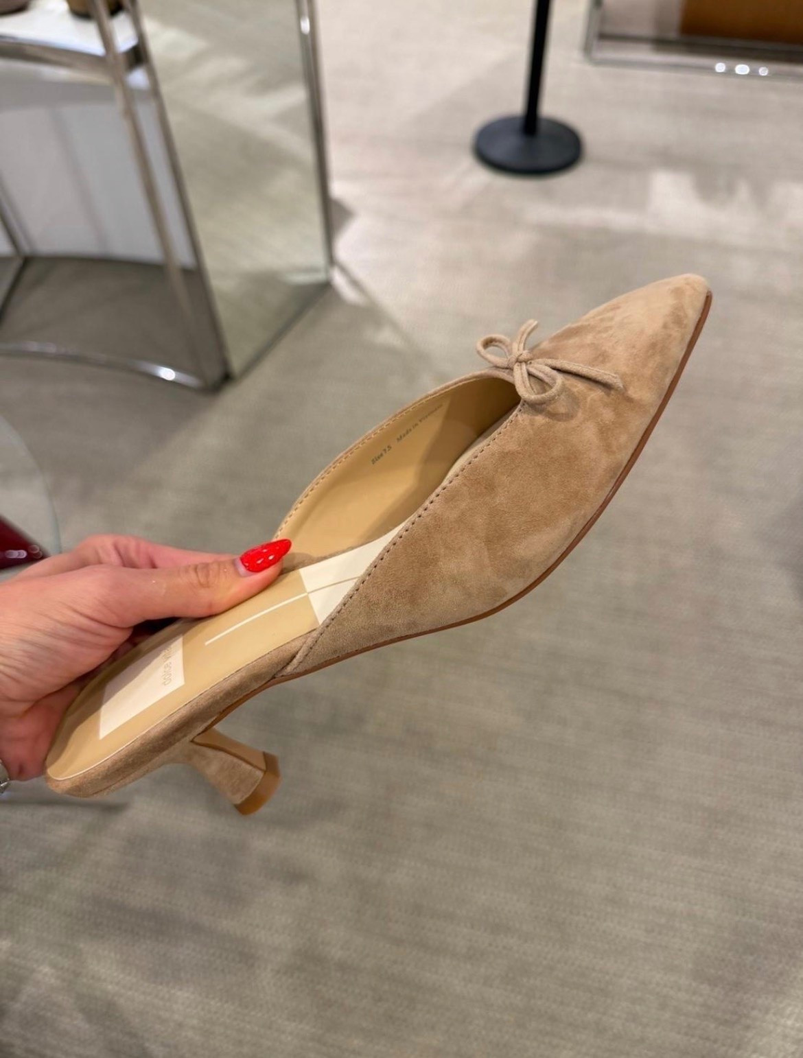 The pointed toe and tiny bow give these suede kitten heels a feminine shape without feeling overly dressy. The low heel is practical for a full day, and the warm taupe color will work with denim, trousers, and fall dresses.

suede kitten heels, taupe heels, pointed toe shoes, low heel pumps, bow detail shoes, comfortable heels, fall footwear, office outfit shoes, neutral shoes, classic accessories, annabrstyle

#LTKootd #LTKSeasonal #LTKTravel
