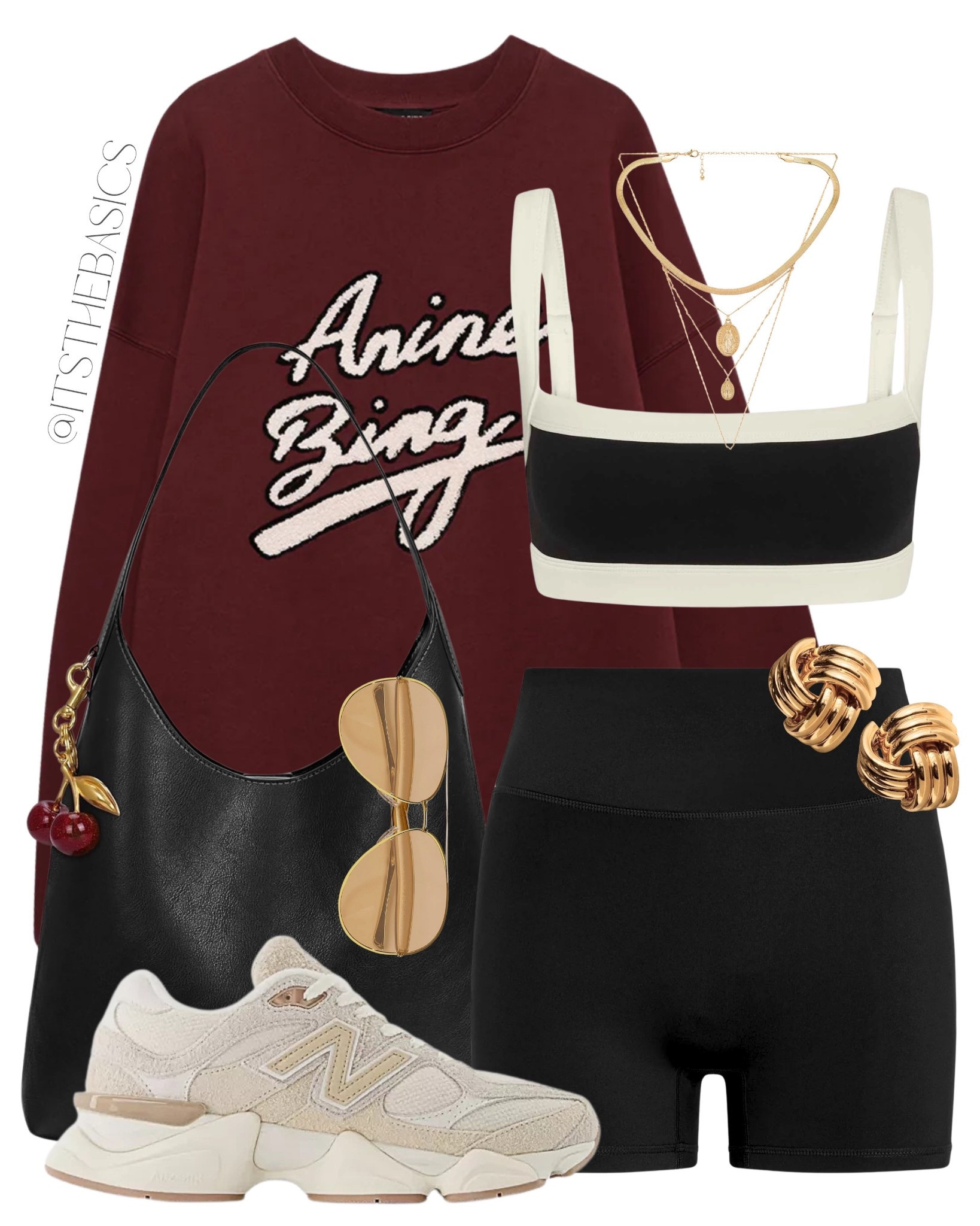 Off-duty but make it cool 🍒 Matching set + oversized sweatshirt = the fall uniform I’ll be living in. Link in bio for all outfit details 🖤
Would you wear this for errands, airport, or coffee run?👇

#falloutfits #casualoutfits #athleisure #matchingset #aninebing #fallstyleinspo #neutralstyle #streetstylelook #newbalancesneakers #offdutylook #sweatshirtseason #minimalstyle #sportychic #traveloutfit #outfitcollage #ootdideas