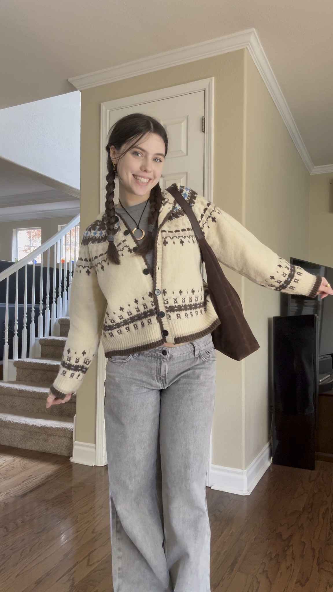 Outfit of the day! 

Sweater is from Aelfric Eden, code Sequins25 for 25% off

Princess Polly code Keira for 20% off 

Spring outfits / spring fashion / spring outfit / spring outfit casual / spring outfit ideas / spring outfit women / spring outfits 2025 / Princess Polly / Princess Polly discount code / Princess Polly jeans / Baggy jeans / baggy jeans outfit / baggy wide leg jeans / oversized jeans outfits / baggy pants / low rise baggy jeans outfits / College outfits / college fashion / college class outfits / high school outfits / gray jeans outfits / fair isle sweater outfits / cardigan outfits / button up cardigan outfits / cute cardigan outfit ideas

 

 #LTKFindsUnder50 #LTKFindsUnder100