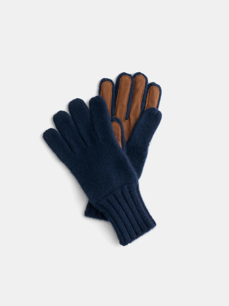 Cashmere Leather Patch Gloves | Alex Mill