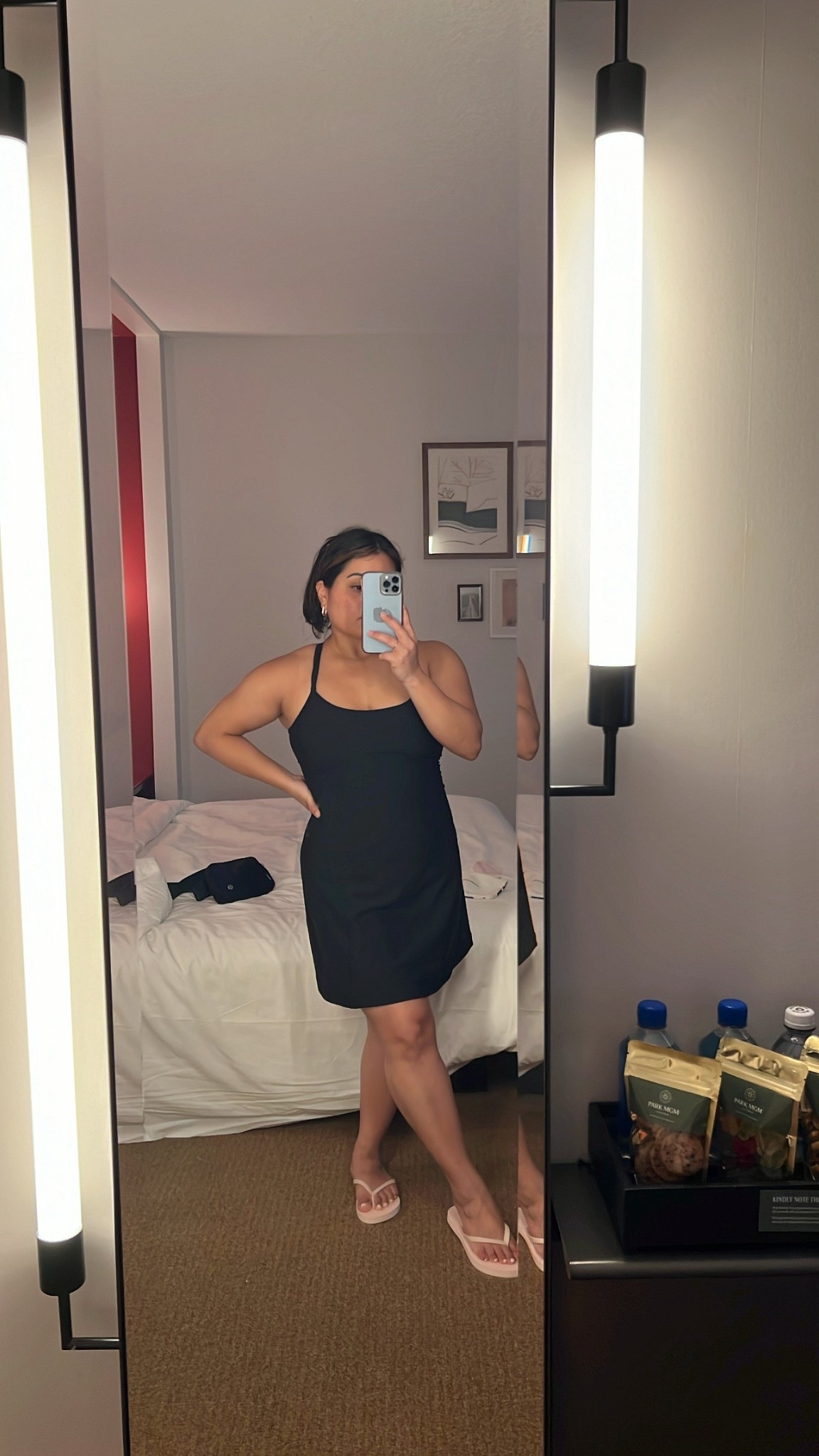 I travel a ton for work and sometimes I don’t even know where I’ll be ending up, so I always try to keep a cute outfit in my suitcase just in case. 

I ended up with in Vegas and so glad I packed this Abercrombie Your Personal Best mini dress. The crossback from the top in the back is super cute and flattering and the material makes you look and feel so snatched in.

You could pair this with some flats and a little coverup and you’re set for the day. The best part is the material is that workout athleisure material so for walking around Vegas in the summer I wasn’t sweating everywhere. 

I’ll link a few of my favorites below from Abercrombie, 

#LTKActive #LTKSaleAlert #LTKPetite