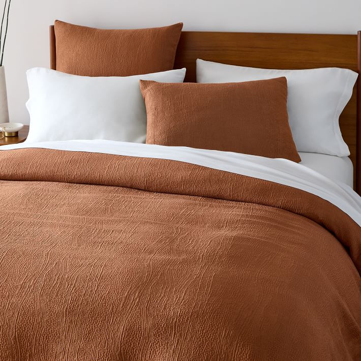Silky TENCEL™ & Cotton Matelasse Duvet Cover & Shams | West Elm (US)