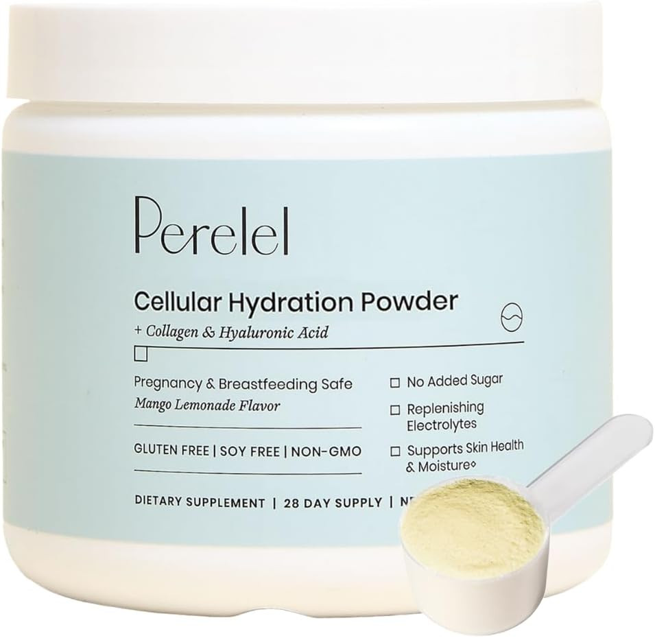 Perelel Hydration Powder, Electrolyte Supplement with Collagen & Hyaluronic Acid, Mango Lemonade ... | Amazon (US)