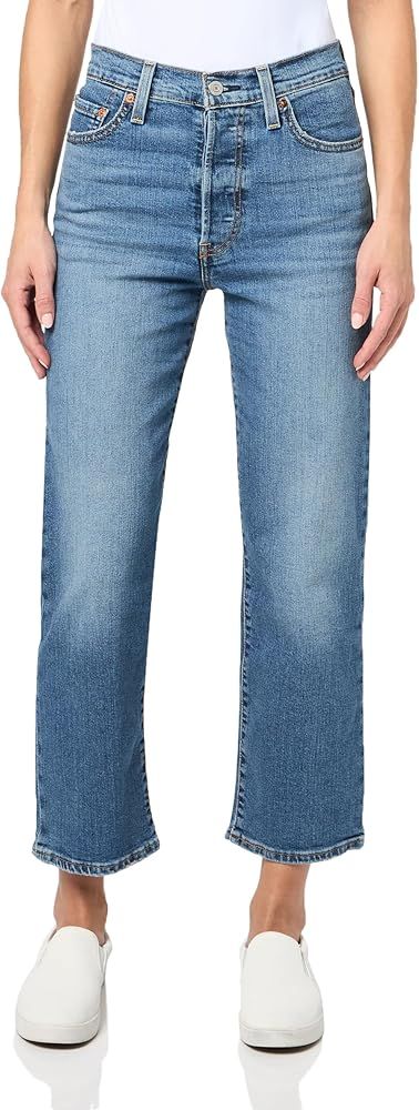 Levi's Women's Premium Ribcage Straight Ankle Jeans | Amazon (US)