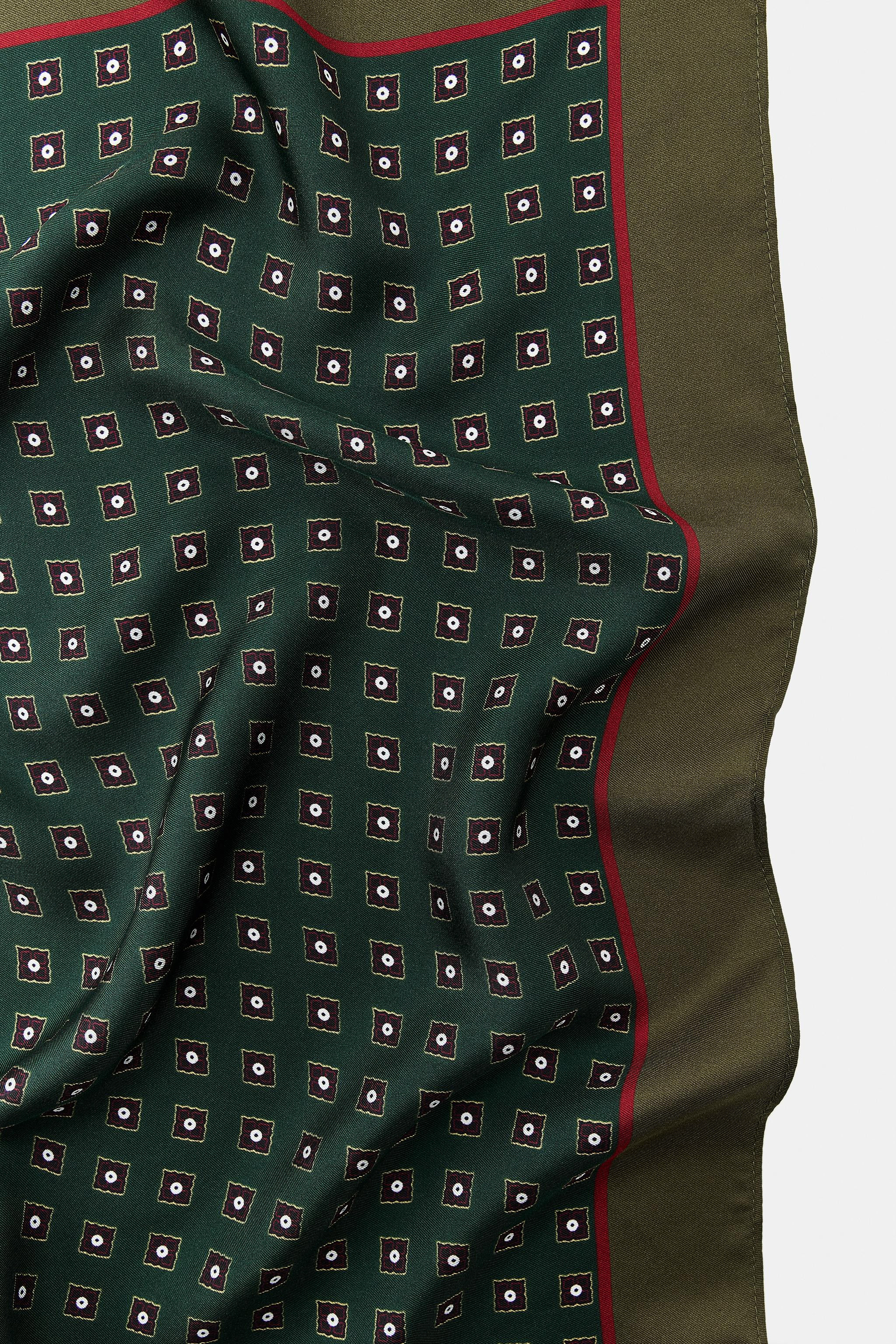 100% SILK PRINT SCARF | Zara US