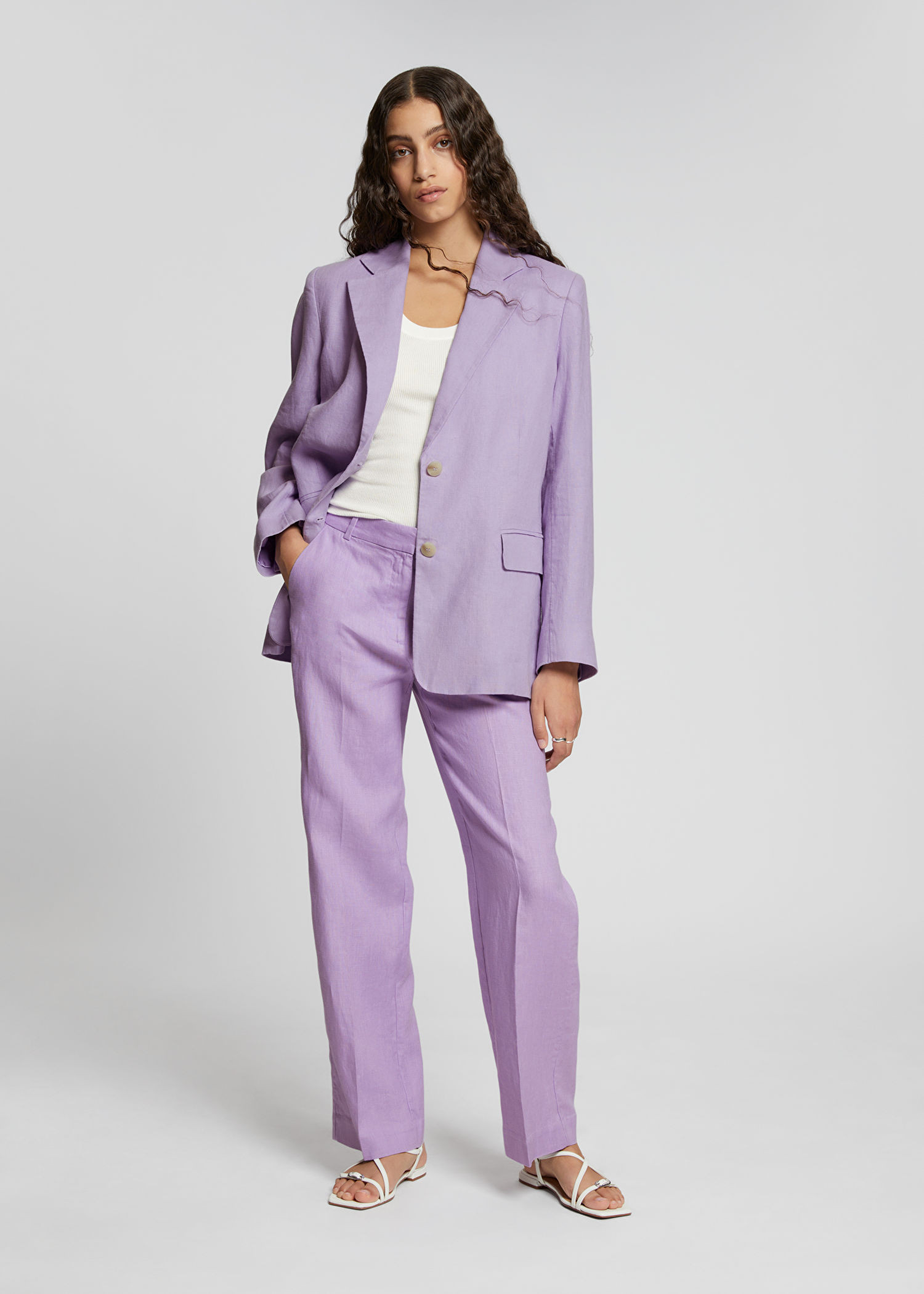 Straight Press Crease Linen Trousers | & Other Stories (DE + FR)