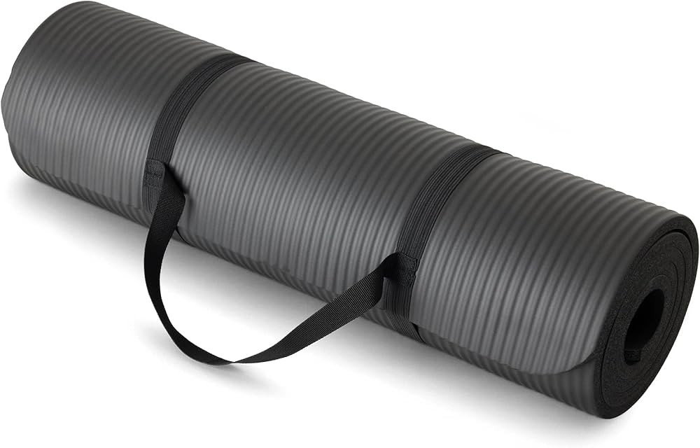Amazon.com : Amazon Basics 1/2 Inch Extra Thick Exercise Yoga Mat with Carrying Strap for Home Wo... | Amazon (US)