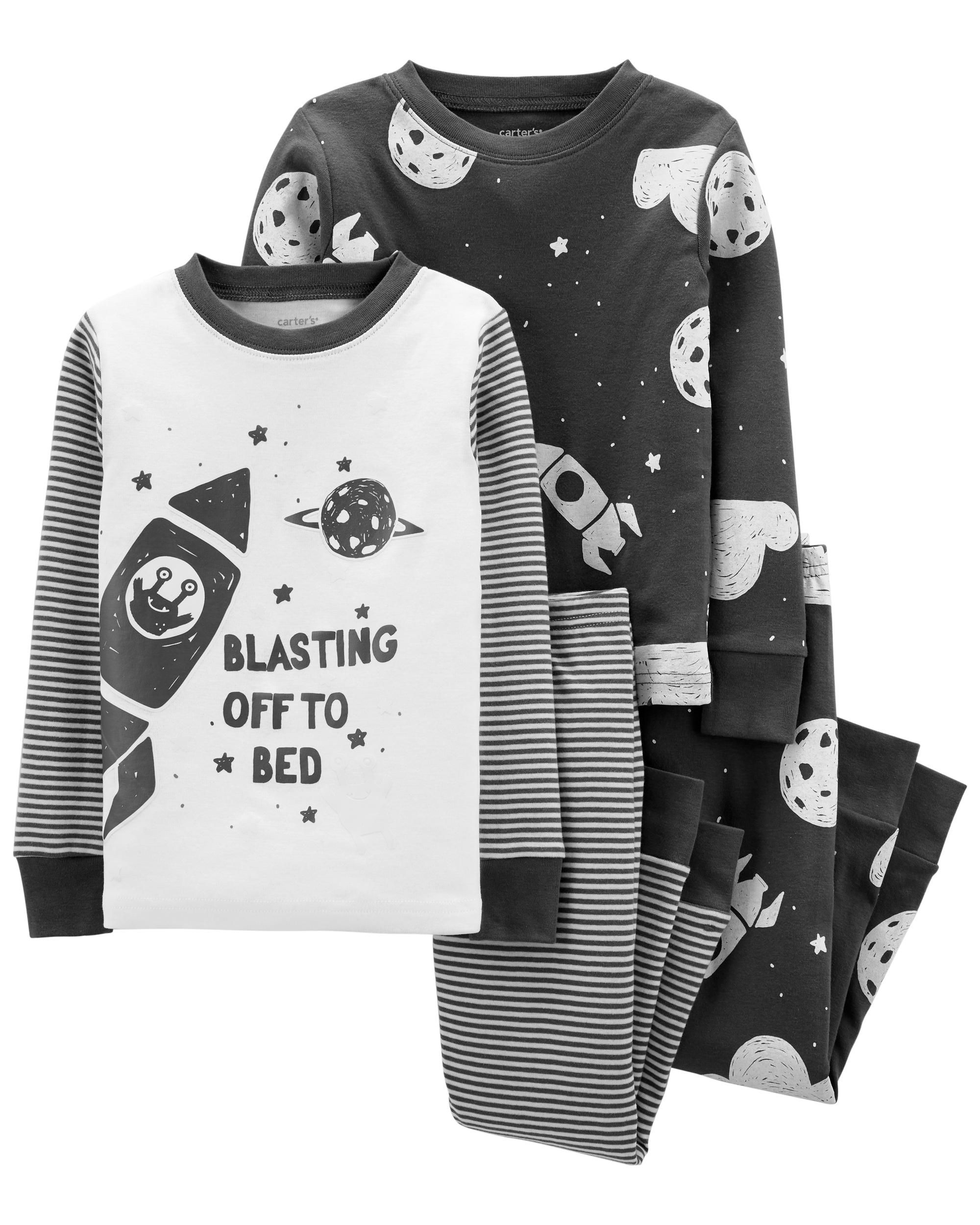 4-Piece Space 100% Snug Fit Cotton PJs | Carter's