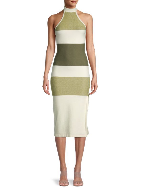 Colorblock Ribbed Dress | Saks Fifth Avenue OFF 5TH