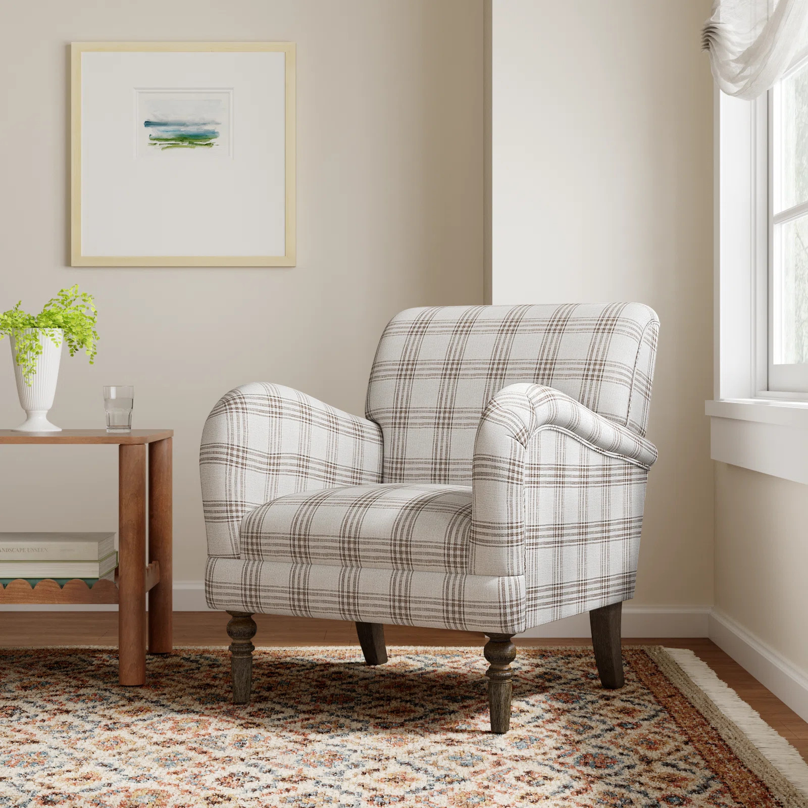 Arching Upholstered Armchair | Wayfair North America