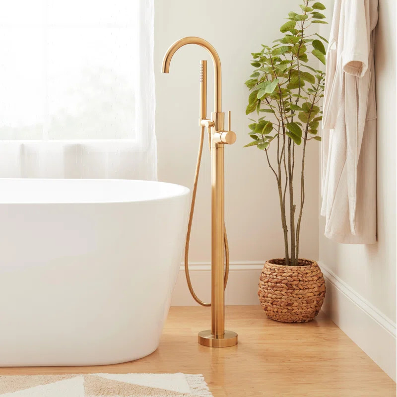 Lexia Floor Mounted Tub Filler Faucet | Wayfair North America