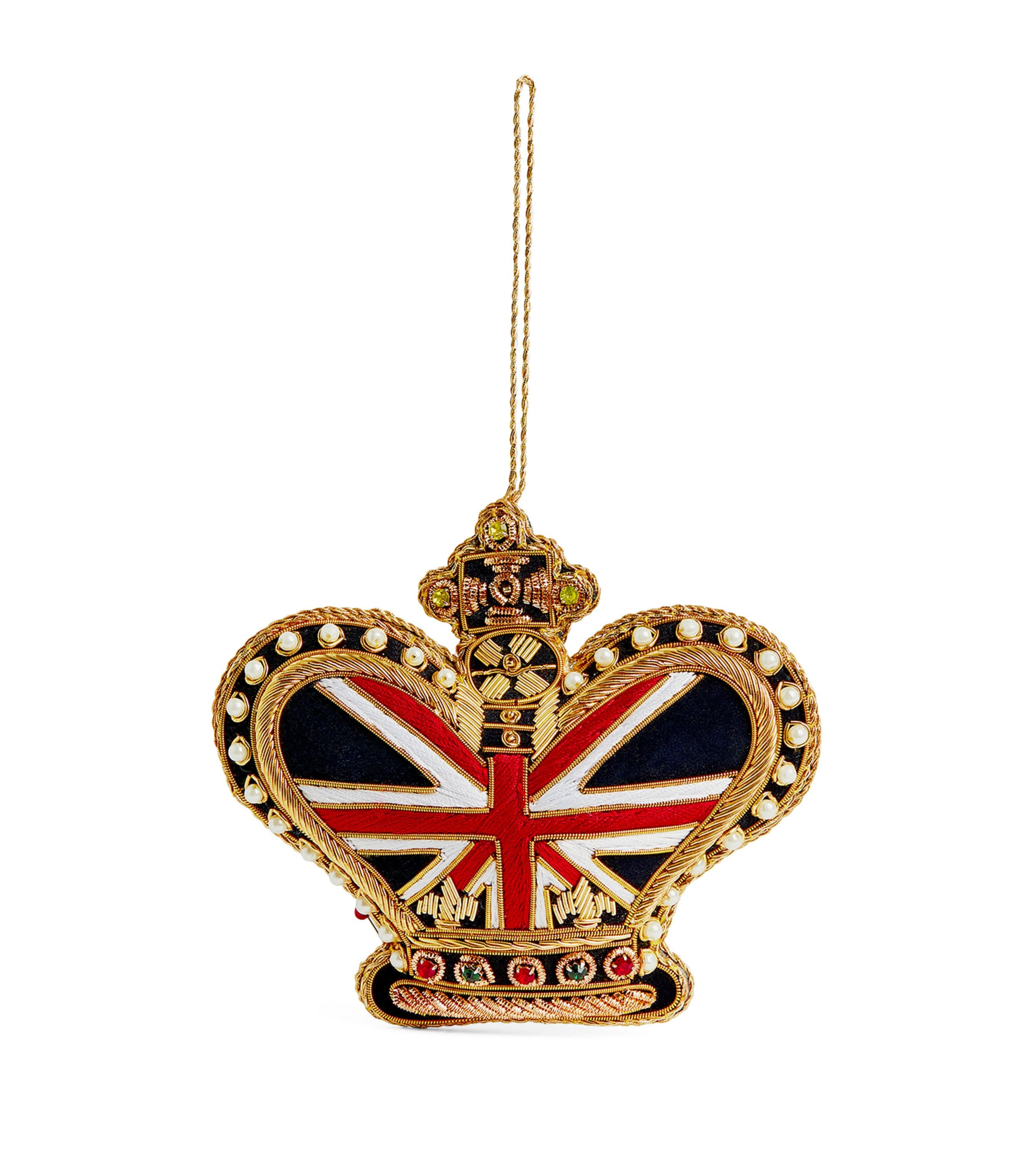 Multi Beaded Crown Tree Decoration | Harrods