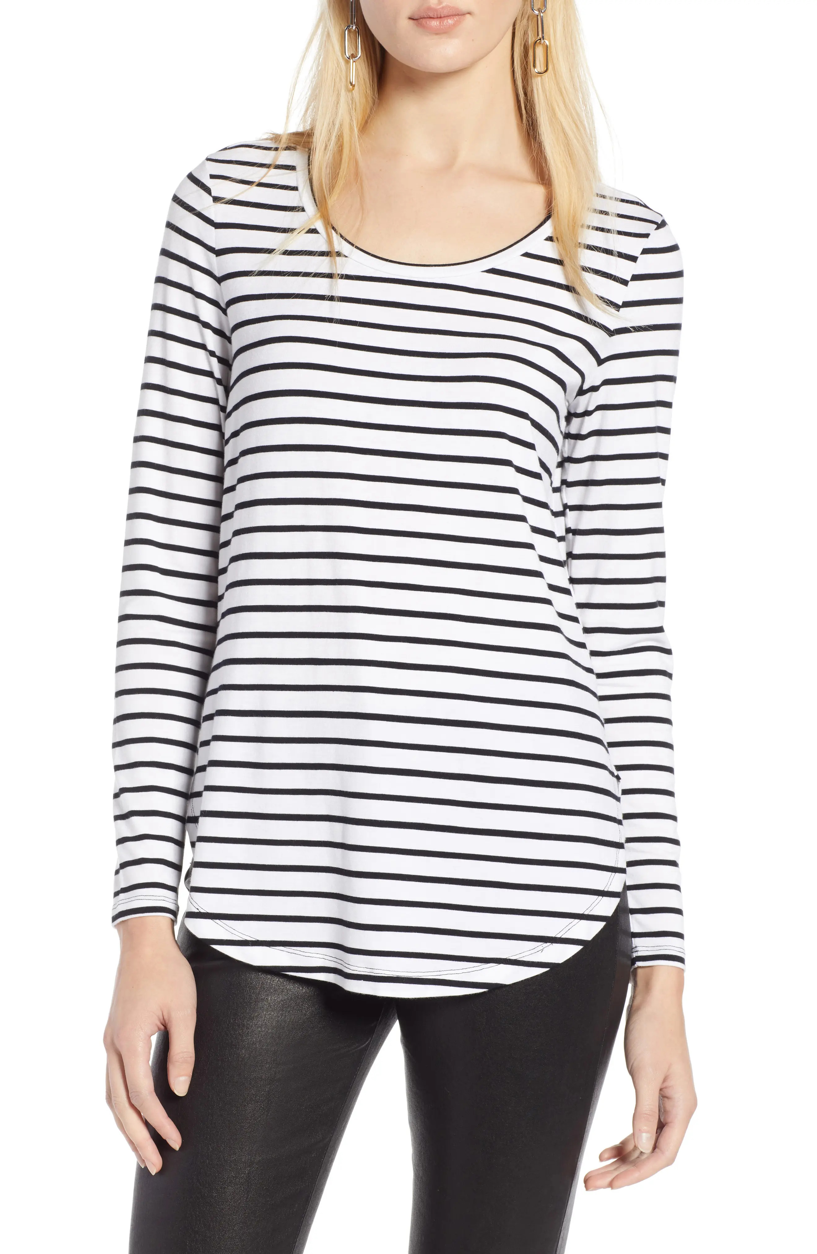 Halogen® Long Sleeve Knit Tunic (Regular & Petite) | Nordstrom