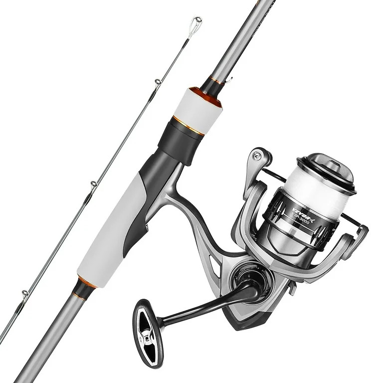 VEVOR Rod and Fishing Reel Combo, IM6 Carbon Fiber Spinning Rod and Reel Combo, Bass Fishing Pole... | Walmart (US)