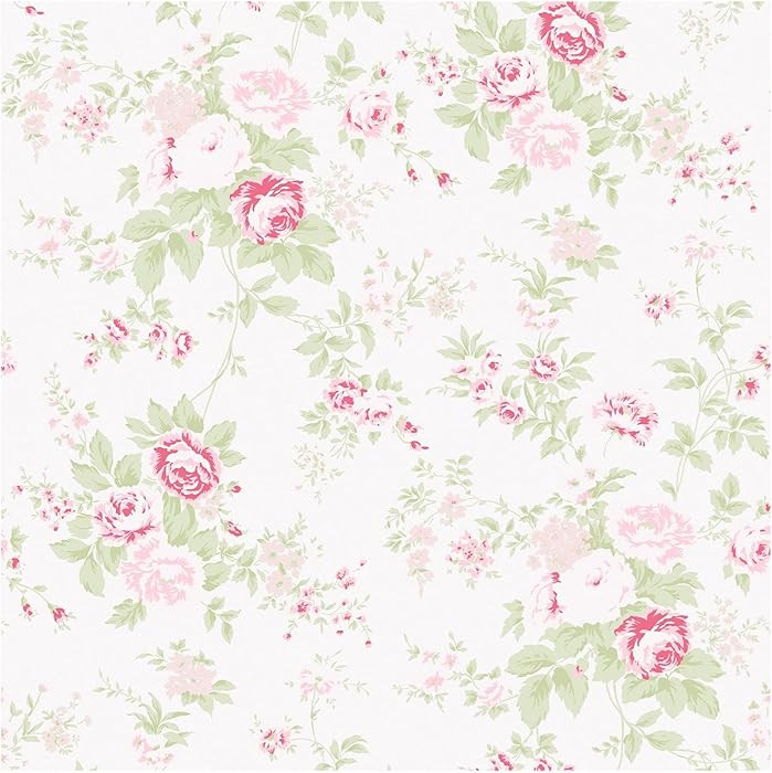 Shabby Chic by Rachel Ashwell Wild Flower Pink Wallpaper | Amazon (US)