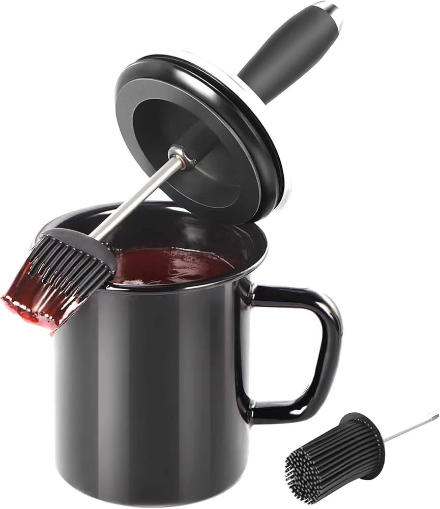 WEQUALITY 25oz Basting Pot with 2 Replaceable Basting Brushes Set,Fathers Day Grilling Gifts for ... | Amazon (US)
