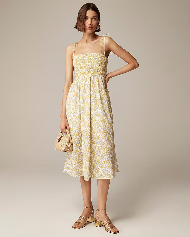 Paloma dress in Liberty™ Capel fabric | J. Crew US