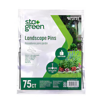 Sta-Green 75 -Pack 4-in Metal Landscape Fabric Pins | Lowe's