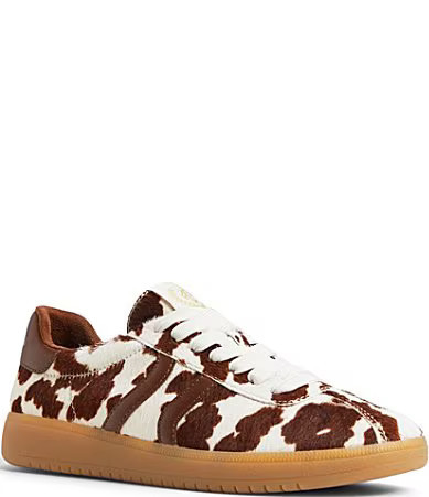 ALDO Chicsneaker Cow Print Calf Hair Lace Up Sneakers - 10 | Dillard's
