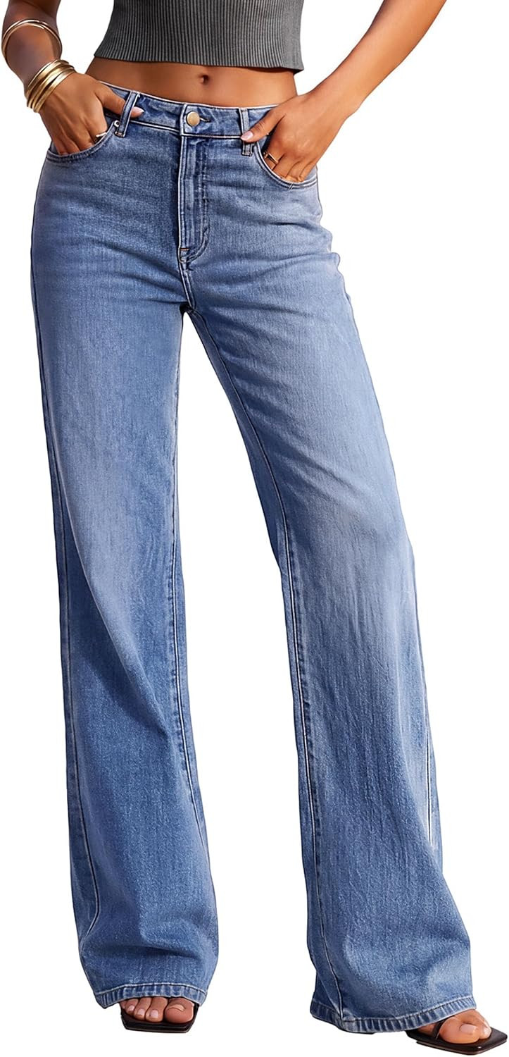 PRETTYGARDEN Women's Jeans Stretchy High Waisted Denim Pants | Amazon (US)