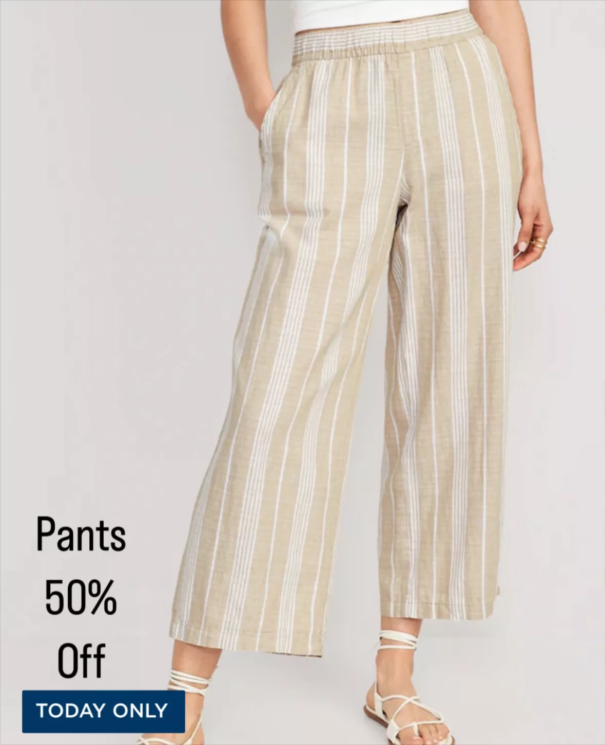 High-Waisted Striped Pleated … curated on LTK