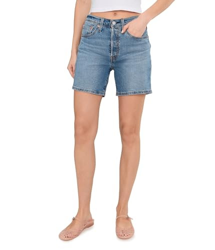 Levi's® Women's 501 Mid Thigh Short Light Weight Pen Ring Size: 28 One Size | Amazon (US)