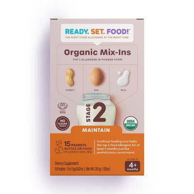 Ready, Set, Food! Early Allergen Introduction Mixins Baby Meals - Stage 2 - 1.2oz | Target