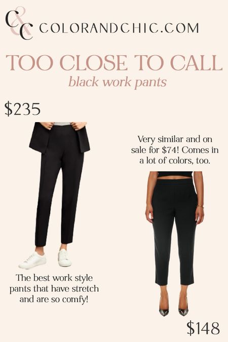 Two work pants that I own and absolutely love! Very similar and perfect for workwear 

#LTKStyleTip #LTKWorkwear