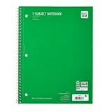 Pen+Gear College Ruled 1-Subject Notebook, 8" x 10.5", Green, 70 Sheets | Walmart (US)