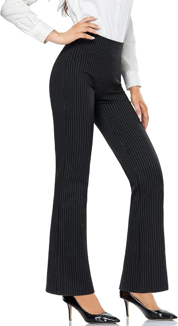 Tapata Women Dress Pants 28"/30"/32"/34" High Waist Stretchy Bootcut Pants Tall, Petite, Regular ... | Amazon (US)