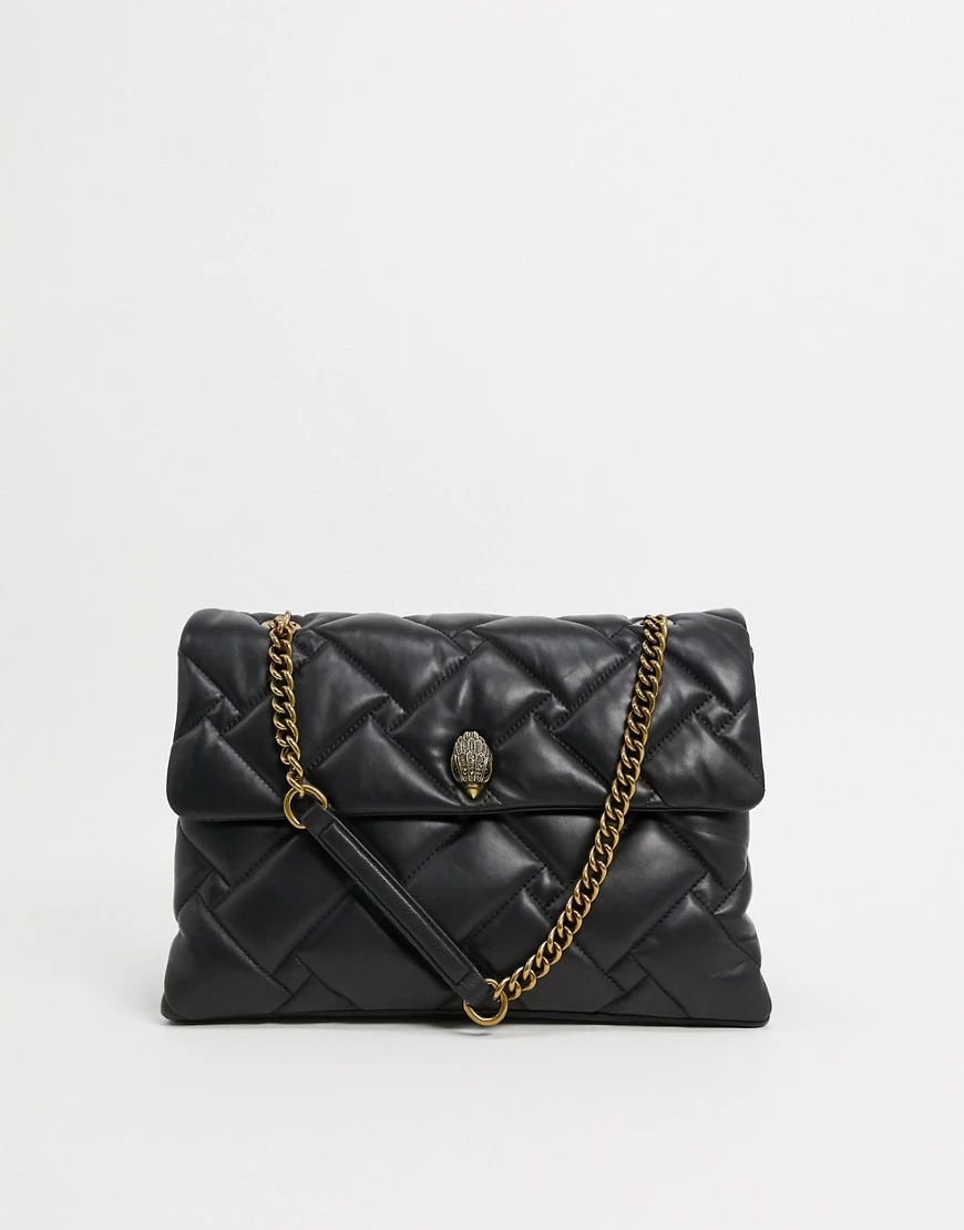 Kurt Geiger London Kensington extra large leather bag in black | ASOS (Global)