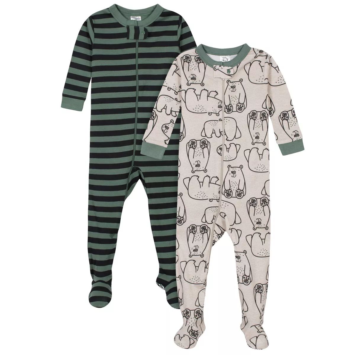 Gerber Baby & Toddler Boys Snug Fit Footed Cotton Pajamas, 2-Pack | Target