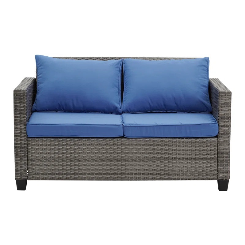 50'' Wicker Outdoor Loveseat | Wayfair North America