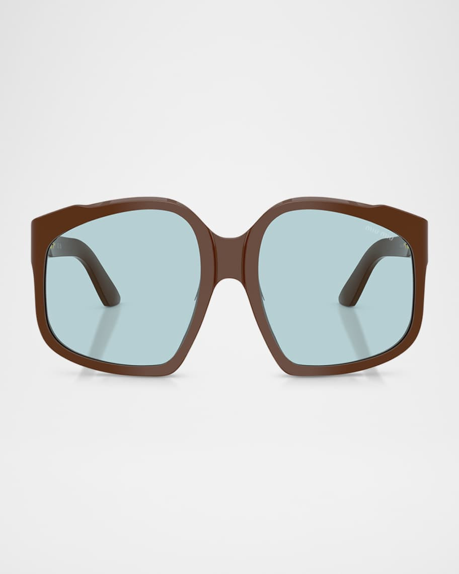 Miu Miu MU A07SF Acetate Square Sunglasses | Neiman Marcus