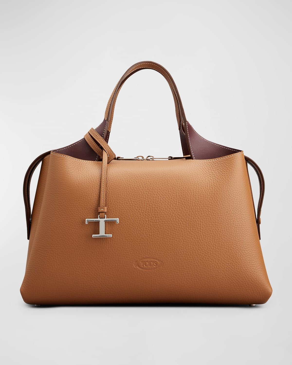 Medium Apa Bauletto Leather Top-Handle Bag | Neiman Marcus