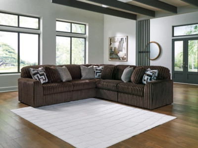 Midnight-Madness 5-Piece Sectional, Chocolate | Ashley