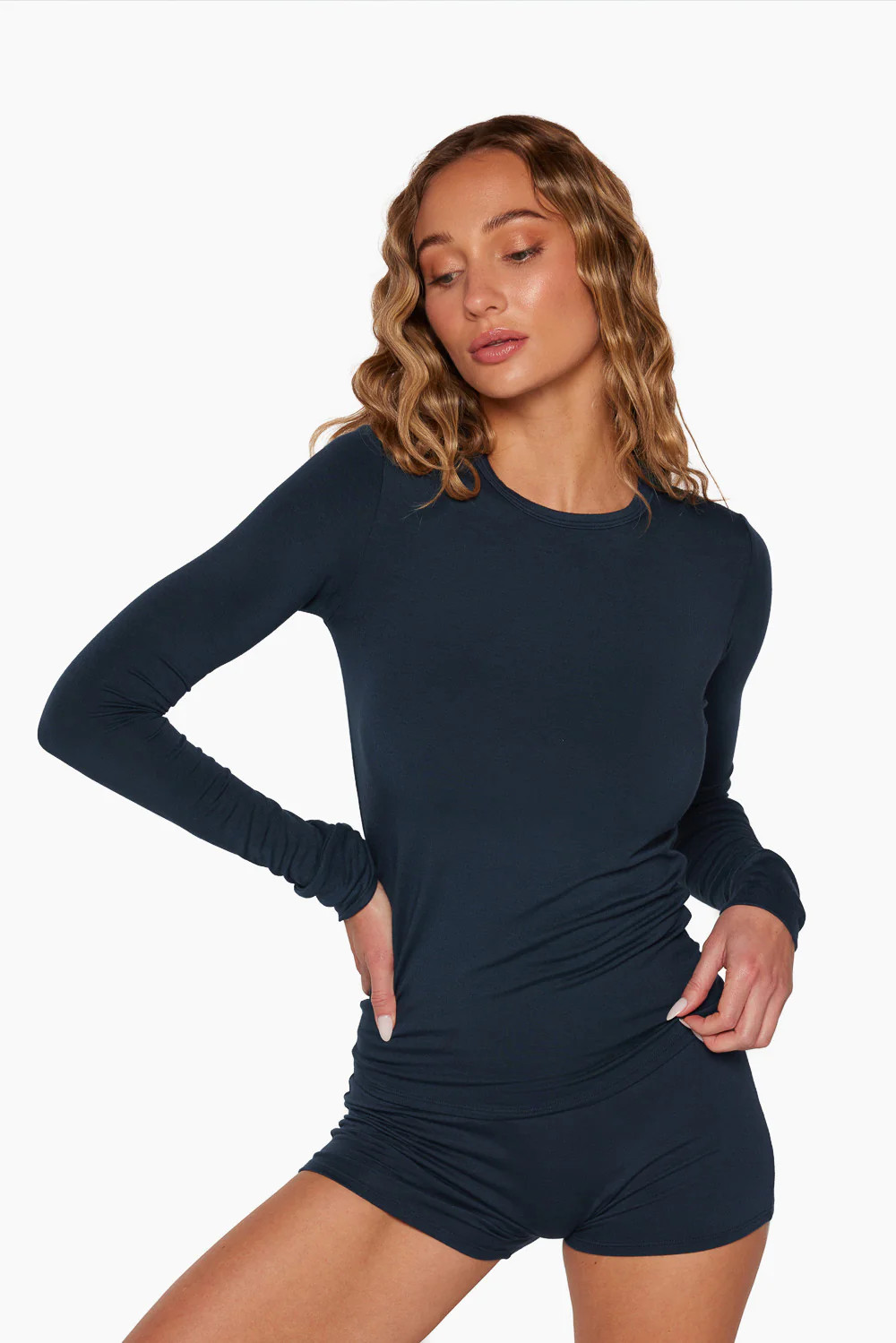 SLEEP JERSEY FITTED LONG SLEEVE - OXFORD | SET Active