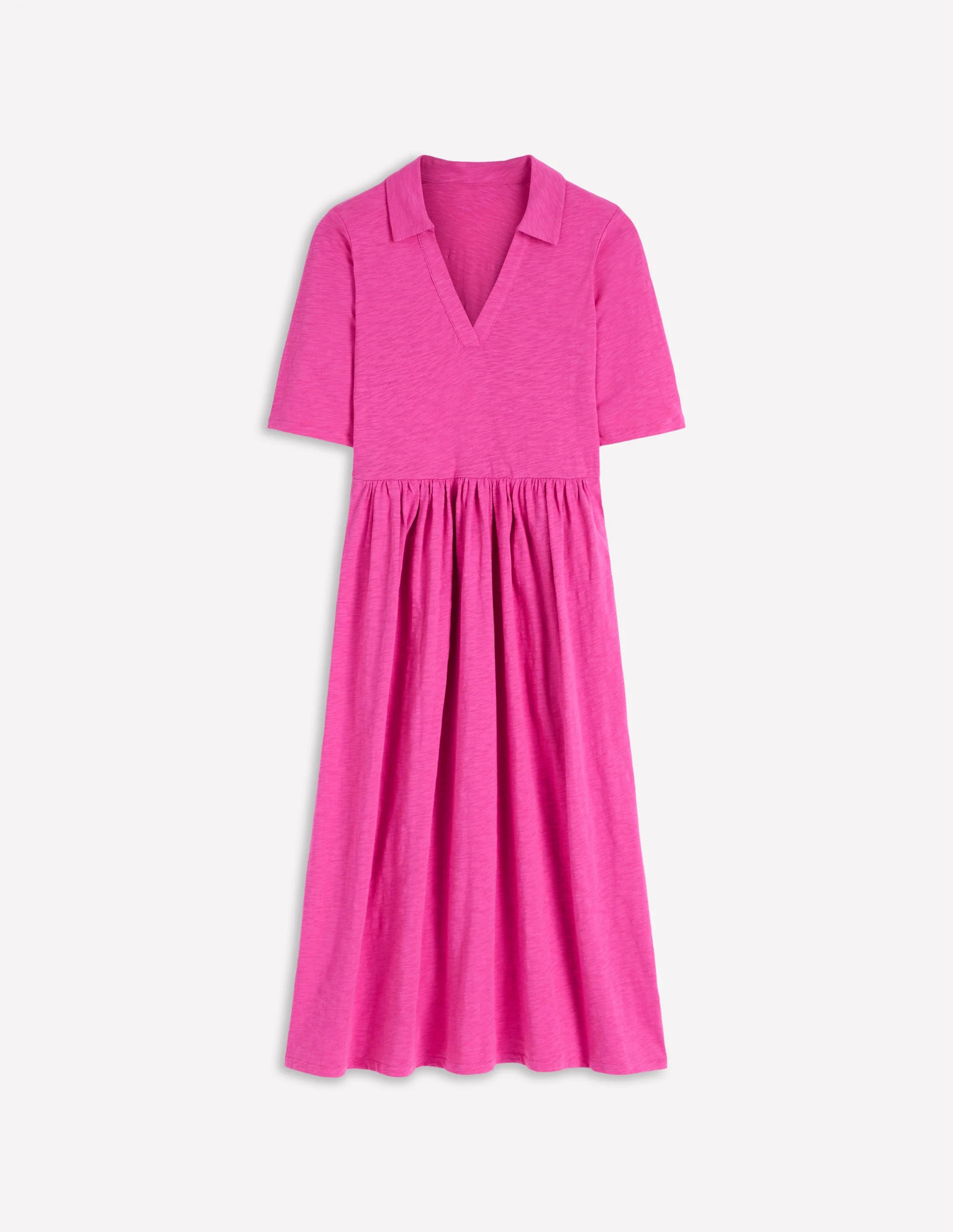 Aria Collared Jersey Dress-Passion Flower | Boden (US)