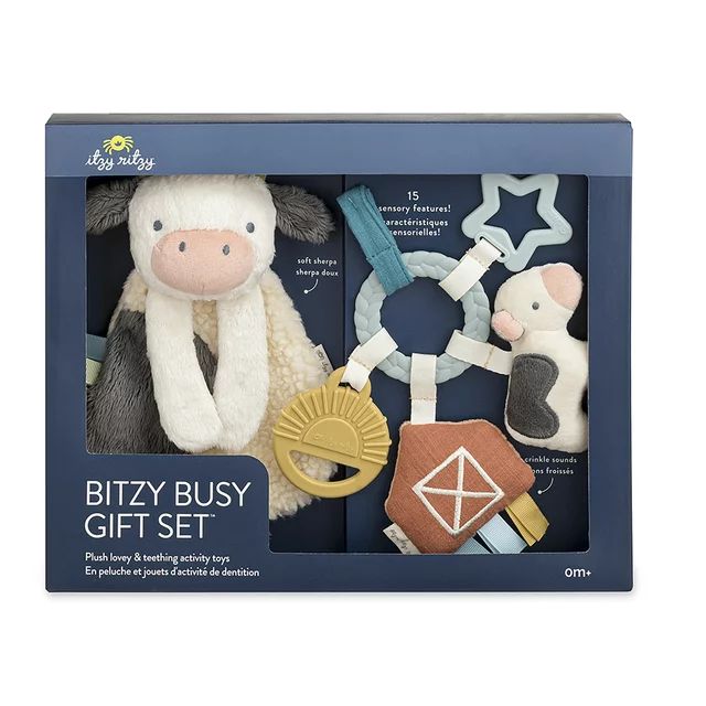 Itzy Ritzy Bitzy Busy Toy & Teether Unisex Gift Set - Farm 0m+ Multi Color | Walmart (US)