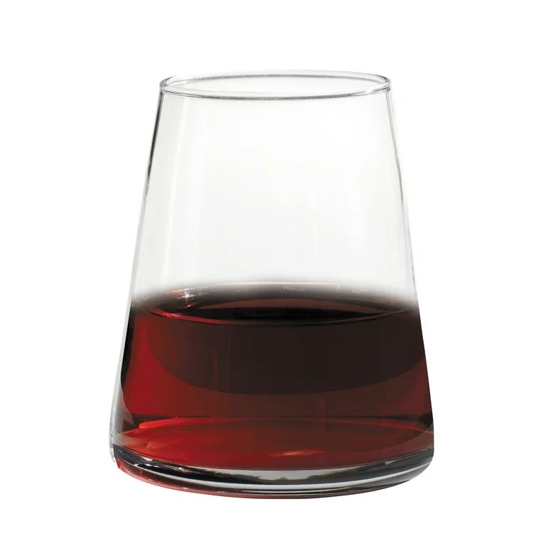 Better Homes & Gardens Clear Flared Stemless Wine Glass, 4 Pack | Walmart (US)
