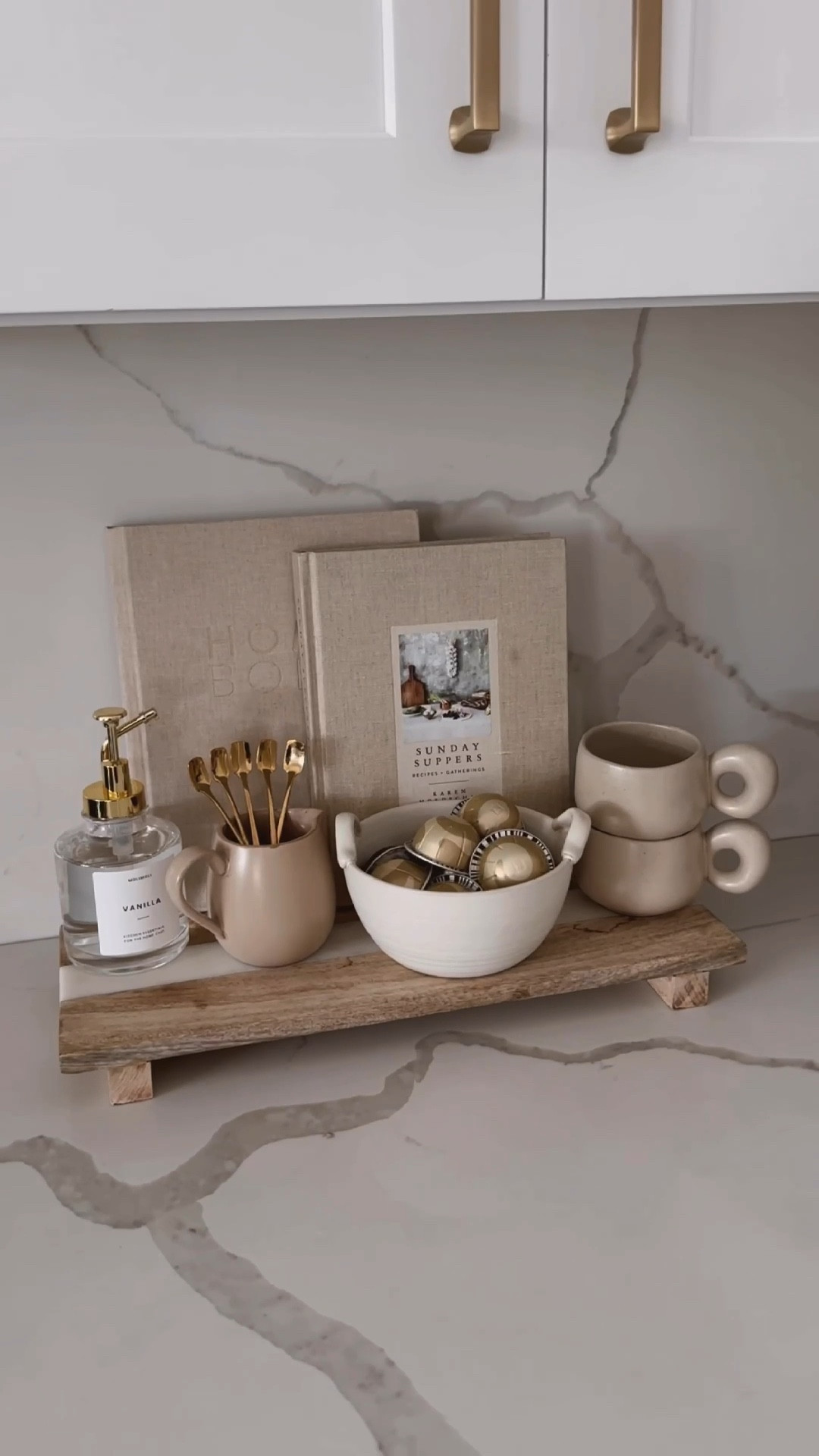 Coffee corner ☕️ 

#coffeebar #coffeestation #amazon #amazonhome #amazonfind #mug #aesthetic #modernorganic #earthy #vibey #coffeesyrup #dispenser #bowl #pods #nespresso #kitchenbooks #riser #kitchenstand #coffee #amazonprime #kitchendecor #kitcheninspo #neutraldecor #neutralhome #homedecor 

#LTKhome #LTKfindsunder50 #LTKfindsunder100