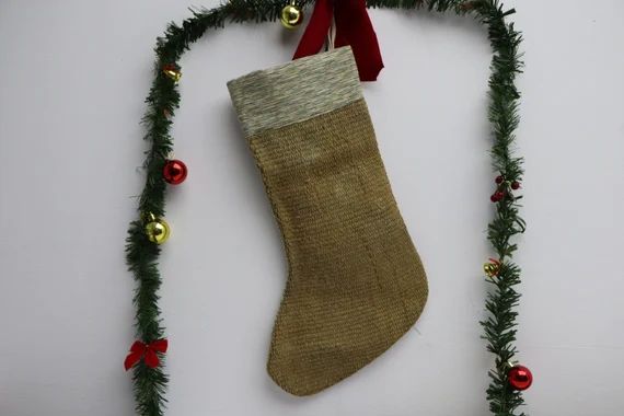 decorative kilim christmas stocking 11x18 christmas stocking fireplace decor decorative santa soc... | Etsy (US)