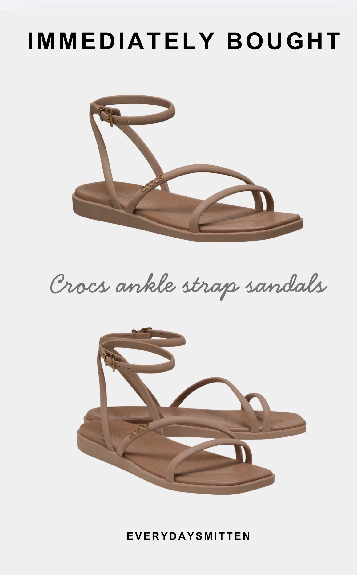 Croc ankle strap sandals! These will sell out before summer! 

#LTKootd #LTKSpringSale #LTKdayinmylife