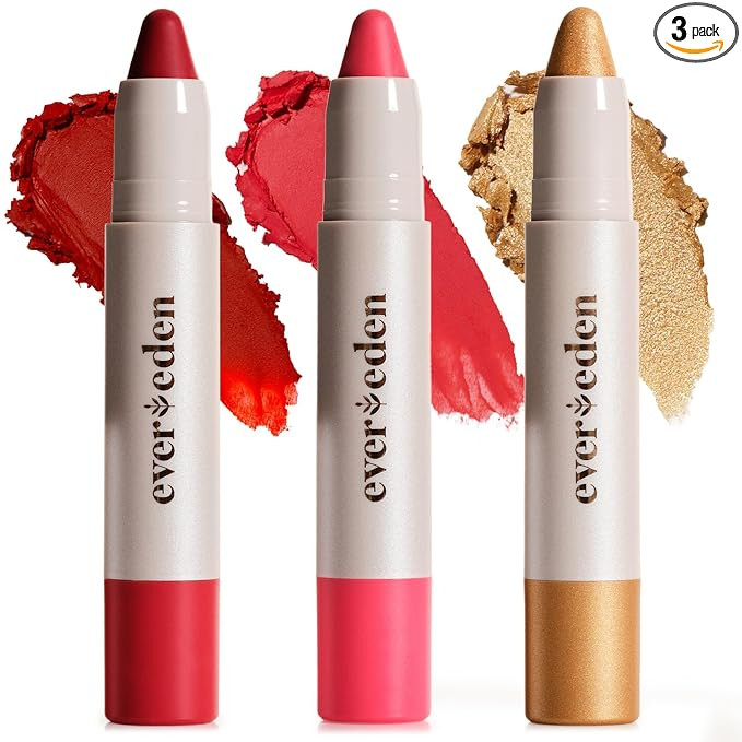 Evereden Kids Fantasy Face Crayon Trio: Non Toxic Kids Makeup & Multi-Purpose Face, Eye, & Lip Cr... | Amazon (US)