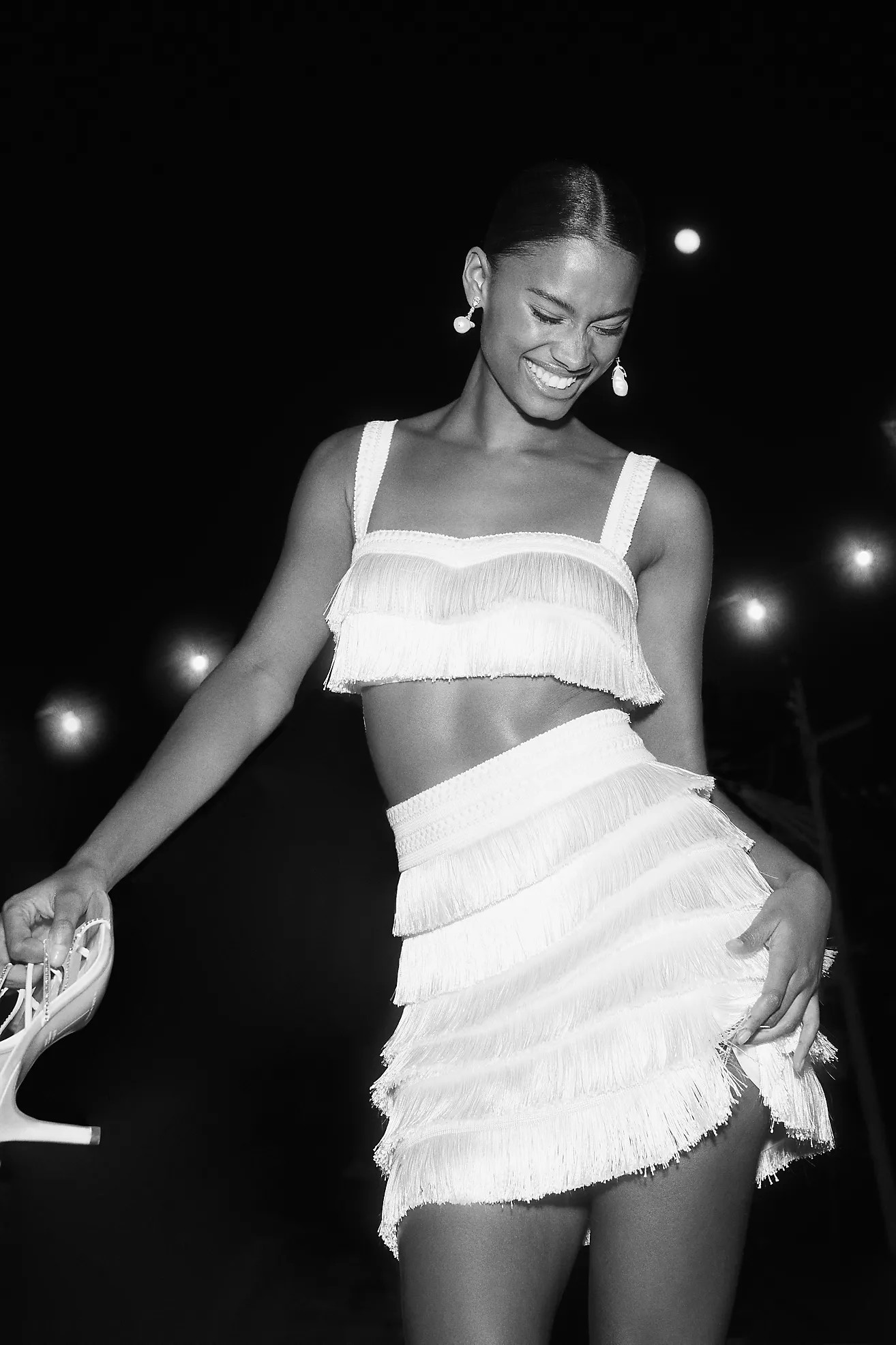 Mare Mare Fringe Crop Top & Mini Skirt Set | Anthropologie (US)