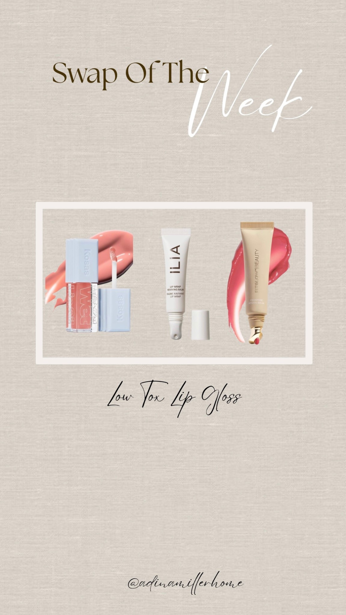 Low tox lip gloss 💄