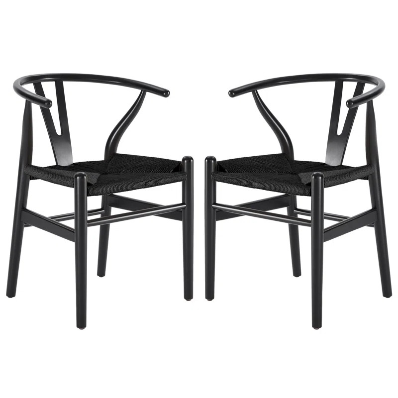 Gunnhildur Solid Wood Slat Back Stacking Arm Chair | Wayfair North America